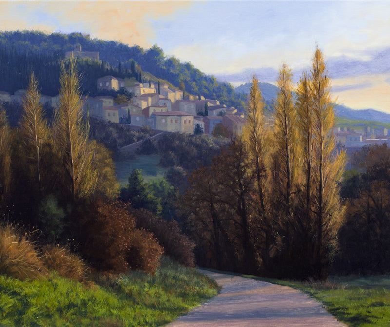 Mirmande, lumière du soir